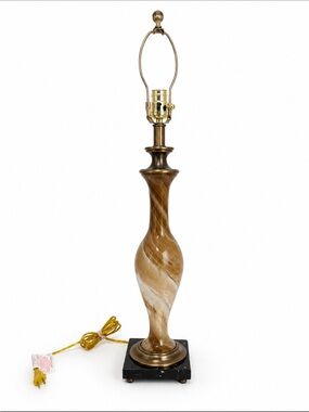 Murano style Blown Art Glass Table Lamp, No Shade , vintage